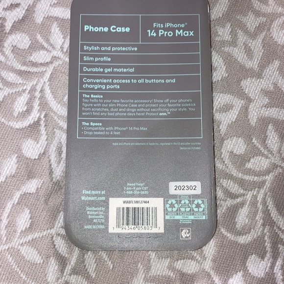 Onn cell phone case for iPhone 14 Pro Max - Picture 2 of 9